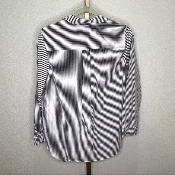 J. Crew Re-Imagined Women’s popover Tunic White &Black Striped MP - Picture 7 of 7